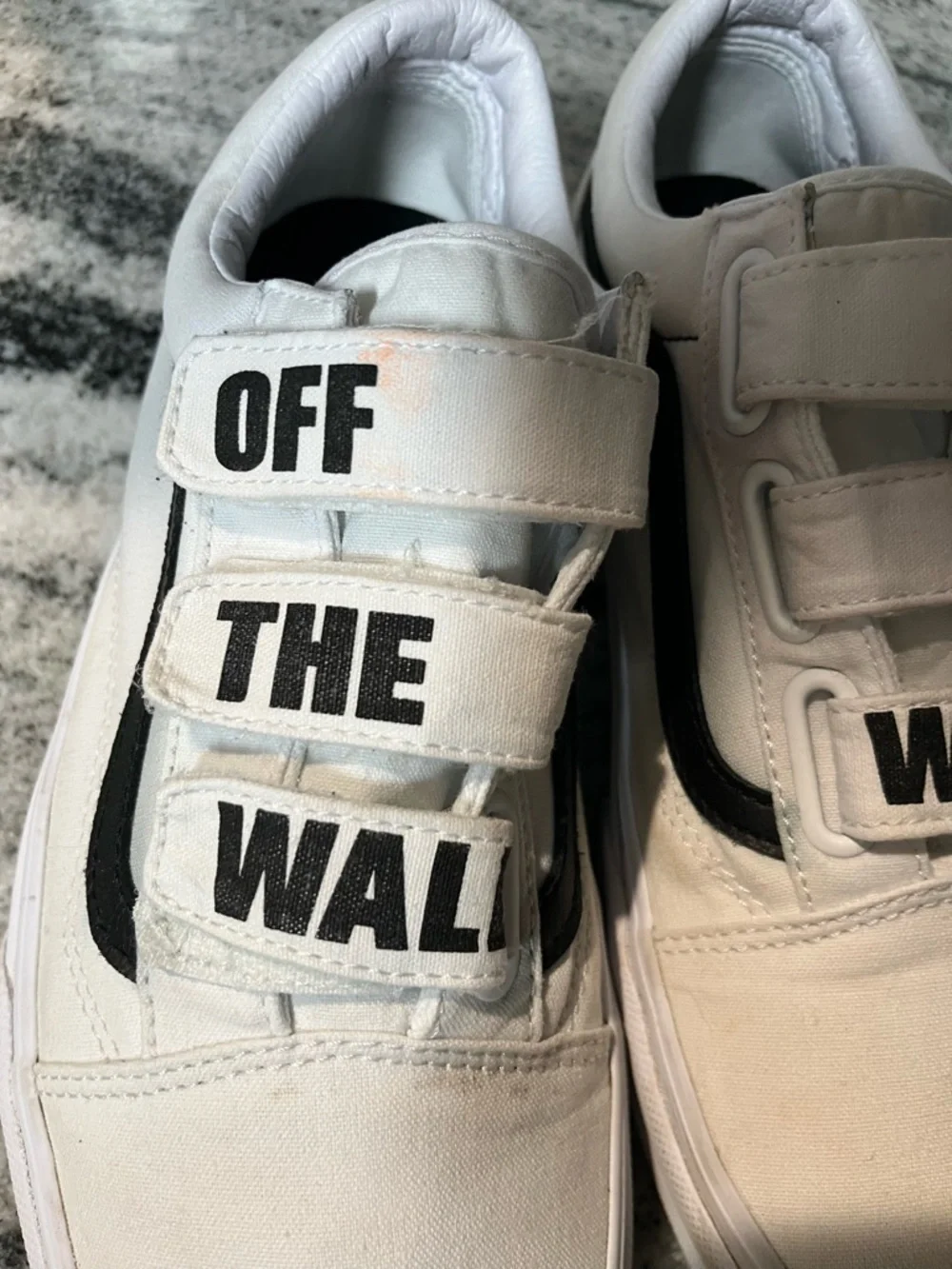 Vans UNISEX OLD SKOOL V “OFF THE WALL” Canvas Sneakers Shoes Mens 10 - Picture 6 of 15